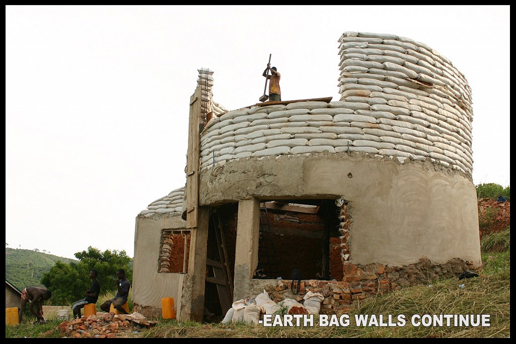 Earth Bag Walls Continued